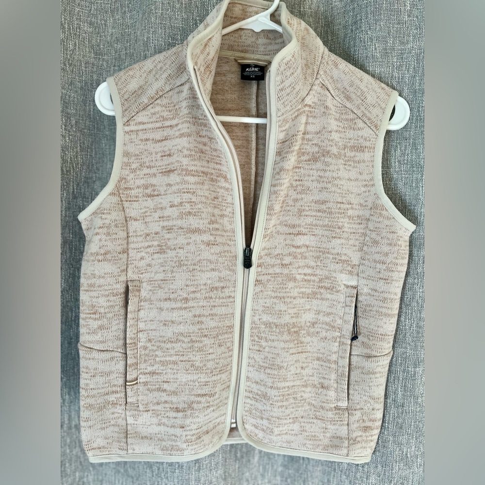 KÜHL Women’s Full-Zip Vest – Neutral Heathered Beige XS